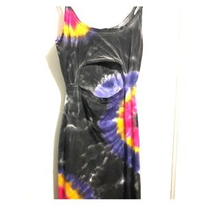 Missguided cut-out tie-dye dress